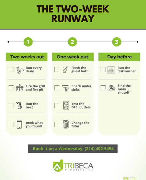 two week checklist